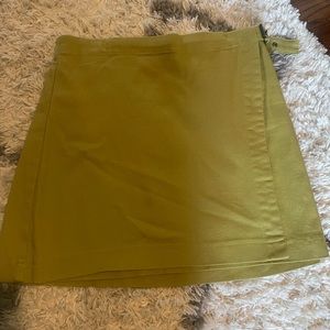 Mini skirt cumin color